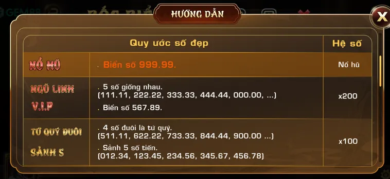 Game Nhanh Bốc Biển Số Tại Gem88 Khẳng Định Đẳng Cấp Sở Hữu Số Đẹp Nhận Tiền Tỷ