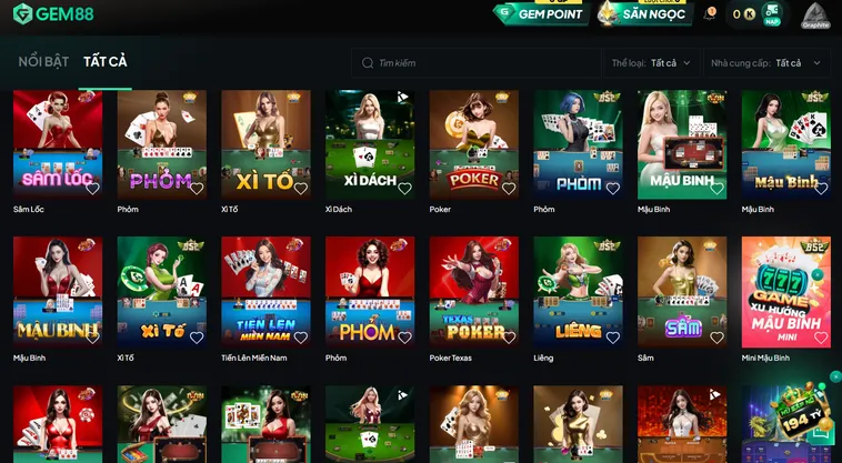 Game Bài Gem88 Trải Nghiệm Đẳng Cấp Thượng Lưu Với Tỷ Lệ Thắng Siêu Khủng