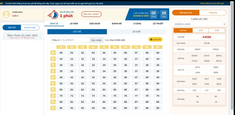 Lô Đề Siêu Tốc Tại Gem88 Làm Giàu Chớp Nhoáng Với Kết Quả Sau 1 Phút