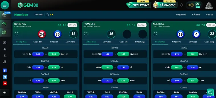 Number Game 2 Tại Gem88 Cuộc Đua Của Những Con Số Nhân Đôi Tài Khoản