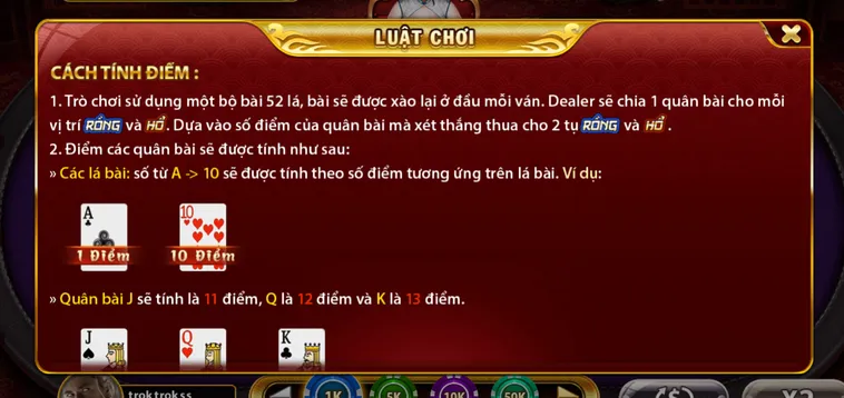 Rồng Hổ Tại Gem88 Sảnh Cược Đẳng Cấp Với Cơ Hội Thắng Cực Nhanh