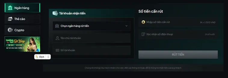 Hướng Dẫn Rút Tiền Gem88 Về Tài Khoản Ngân Hàng Chỉ Trong Chớp Mắt